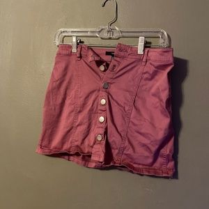 Front button up skirt